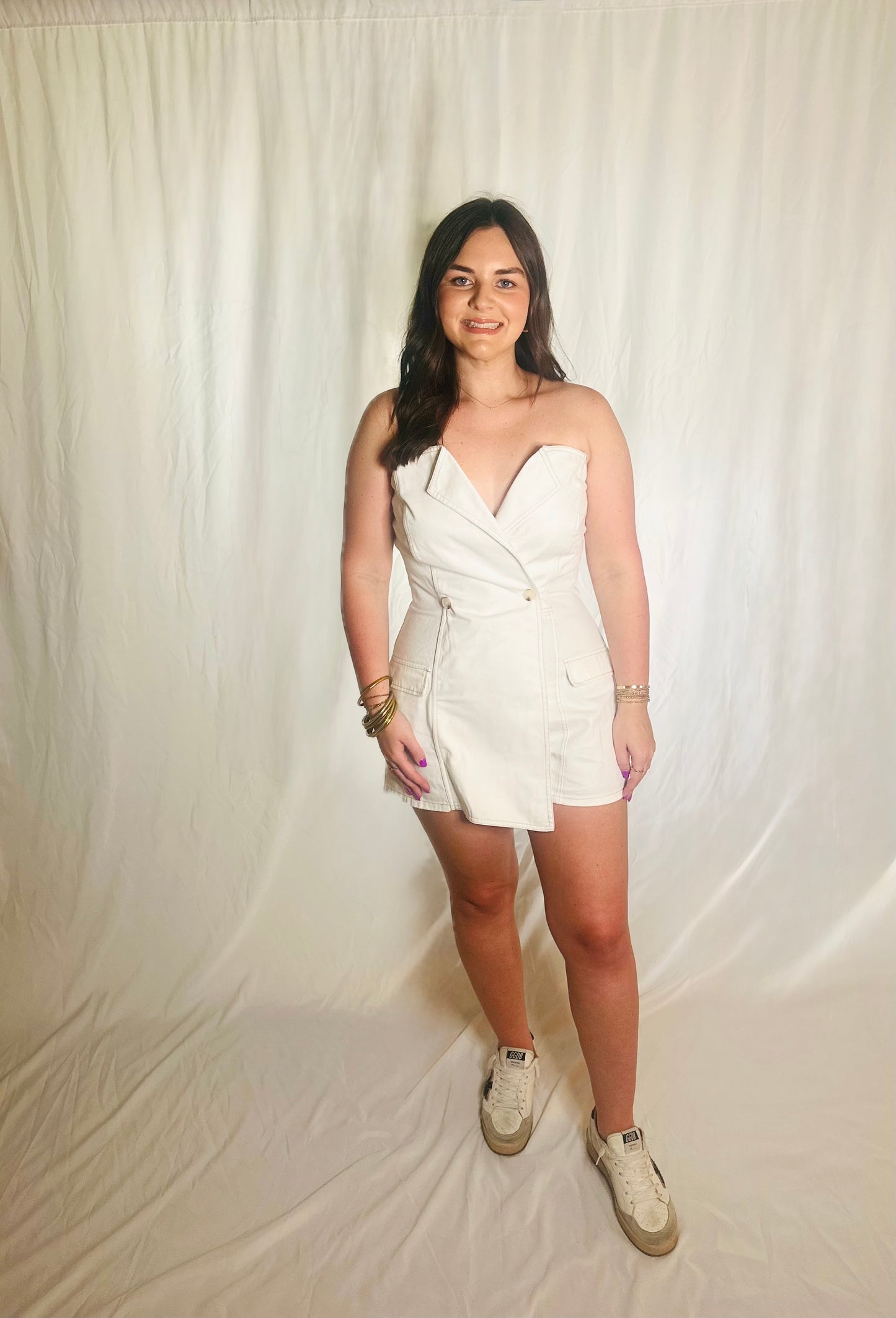 Erin Denim Romper