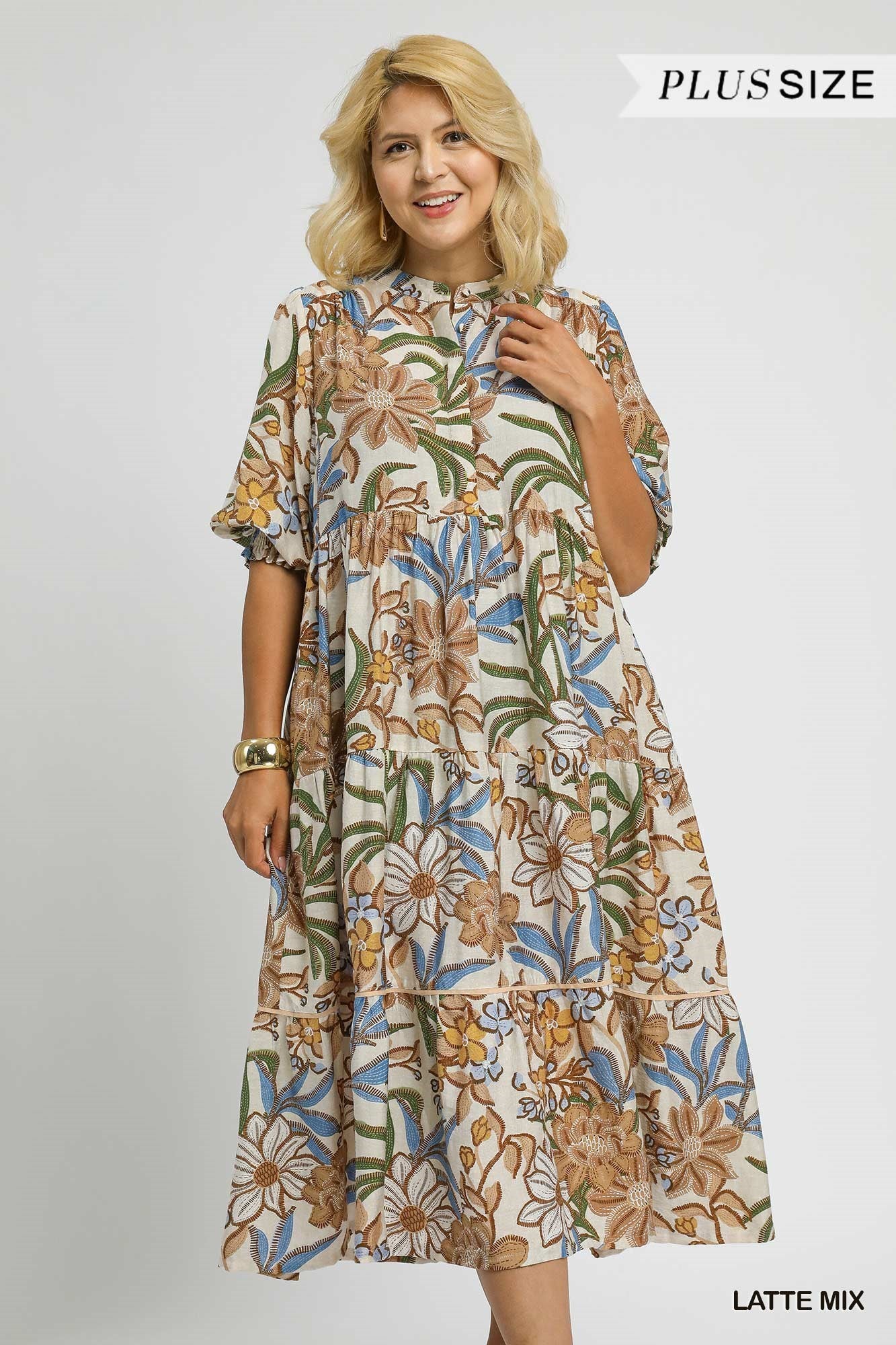 Taylor Floral Dress - Plus Size