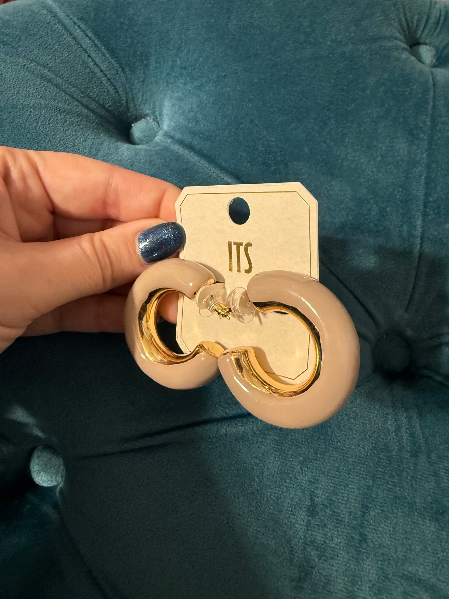 Taupe Chunky Hoops