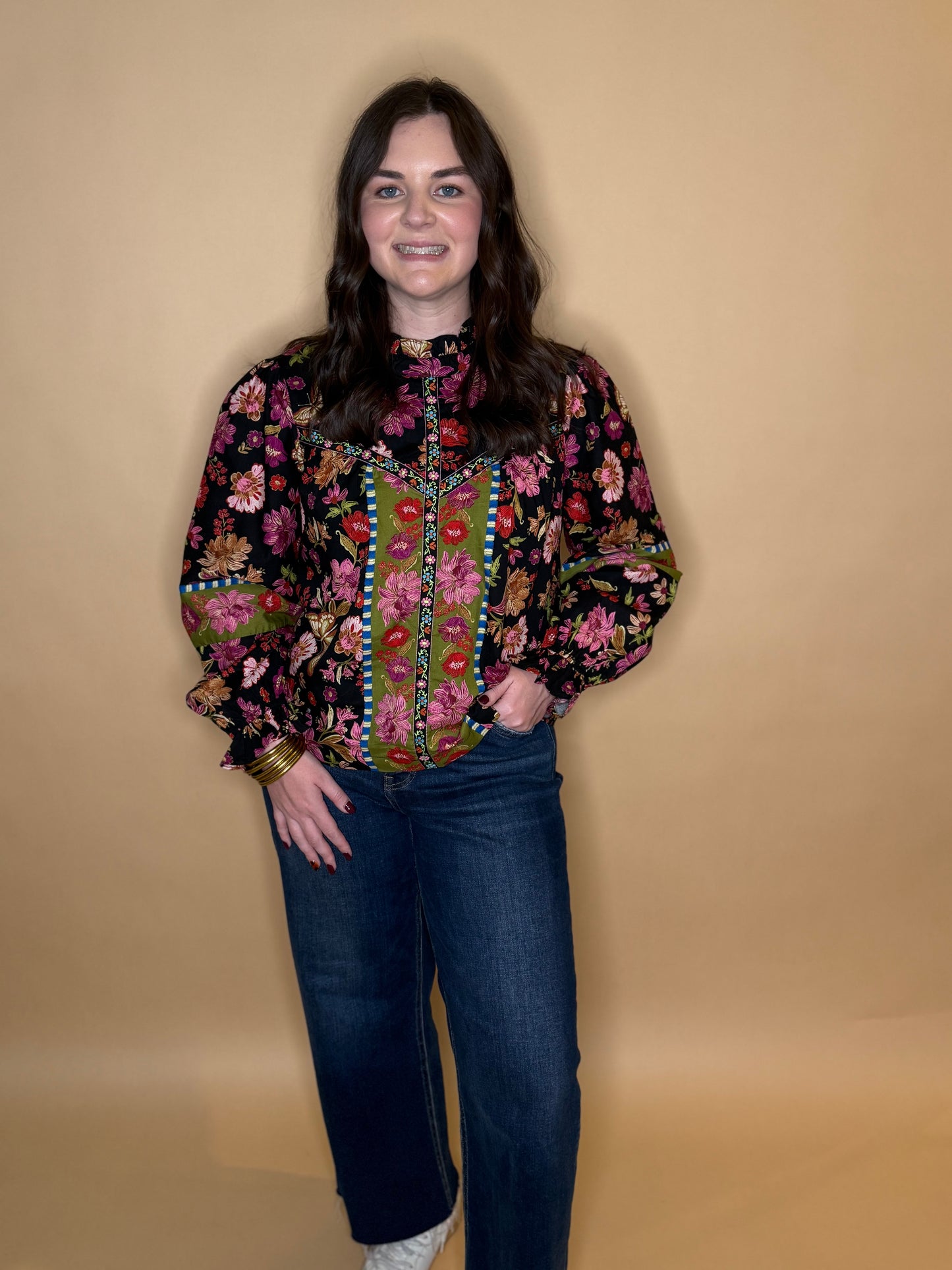 Heather Floral Top