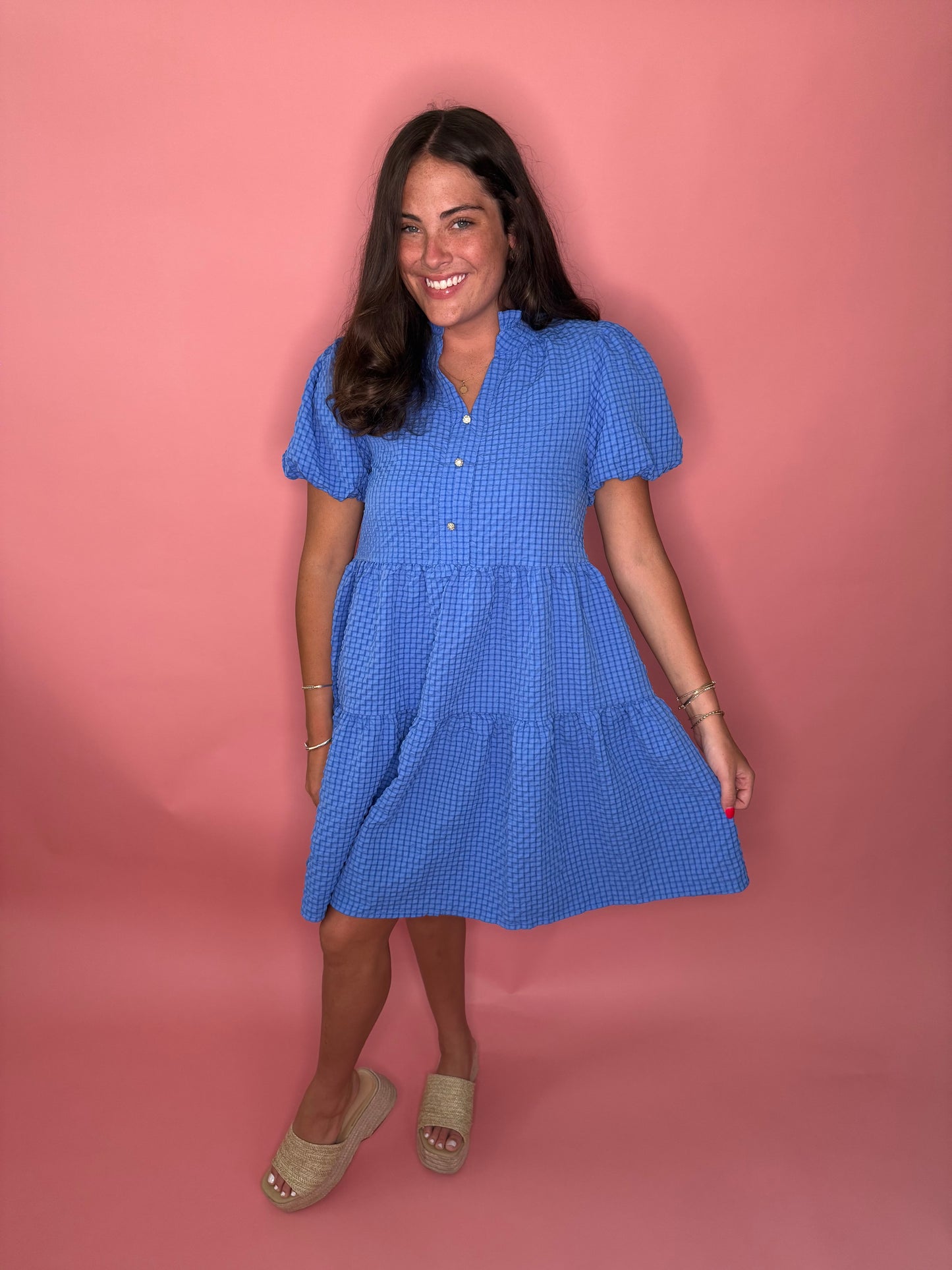 Cameron Dress - Blue