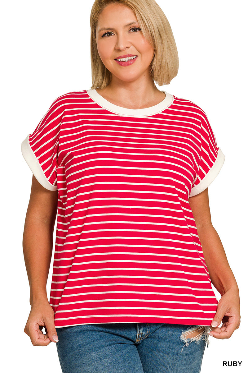 Red Stripped Top