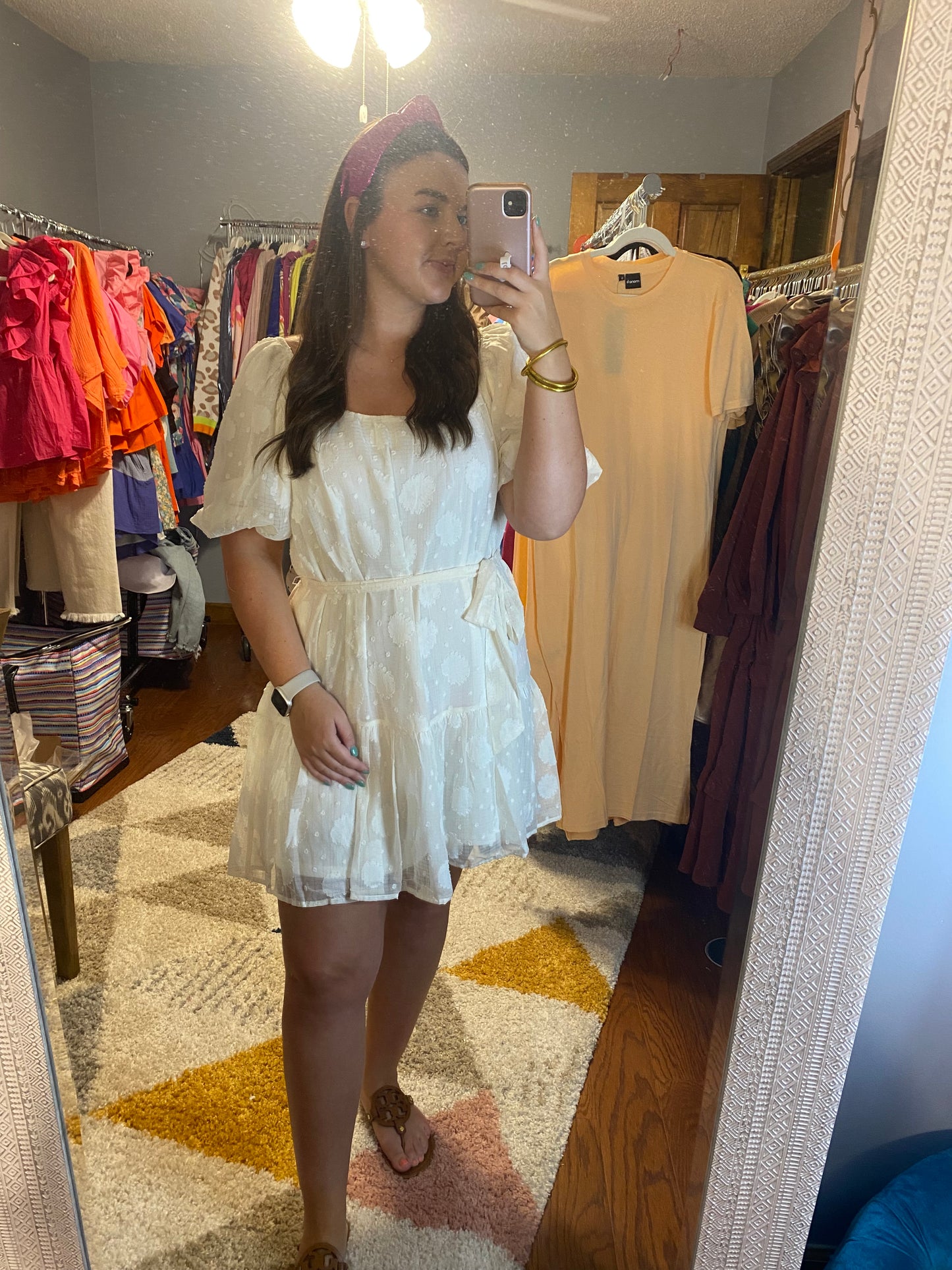 White Floral Dress