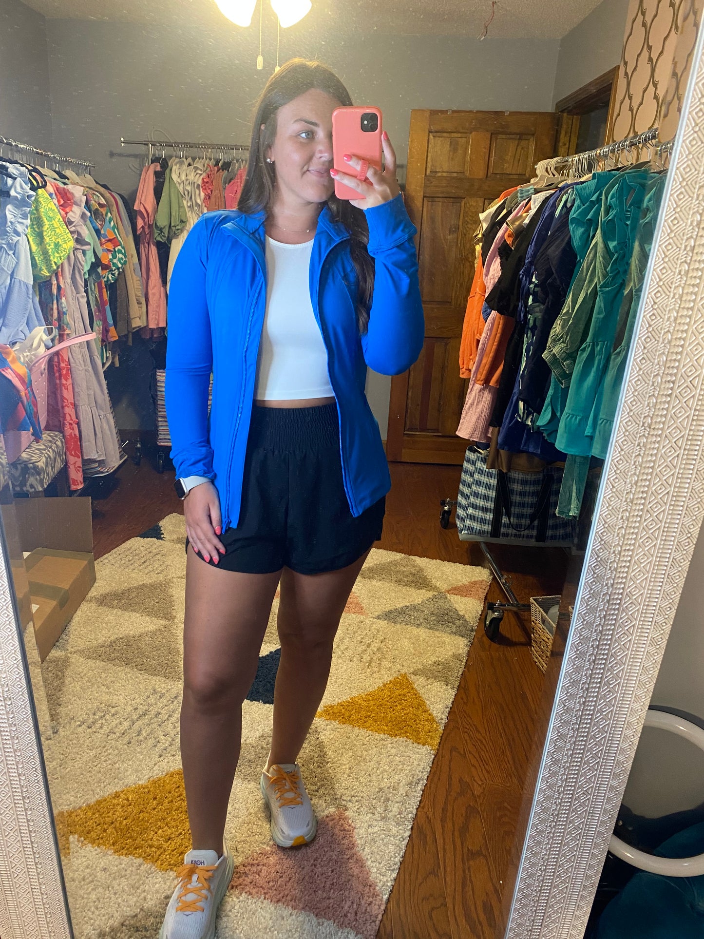 On the Go Athletic Jacket - Sonic Blue
