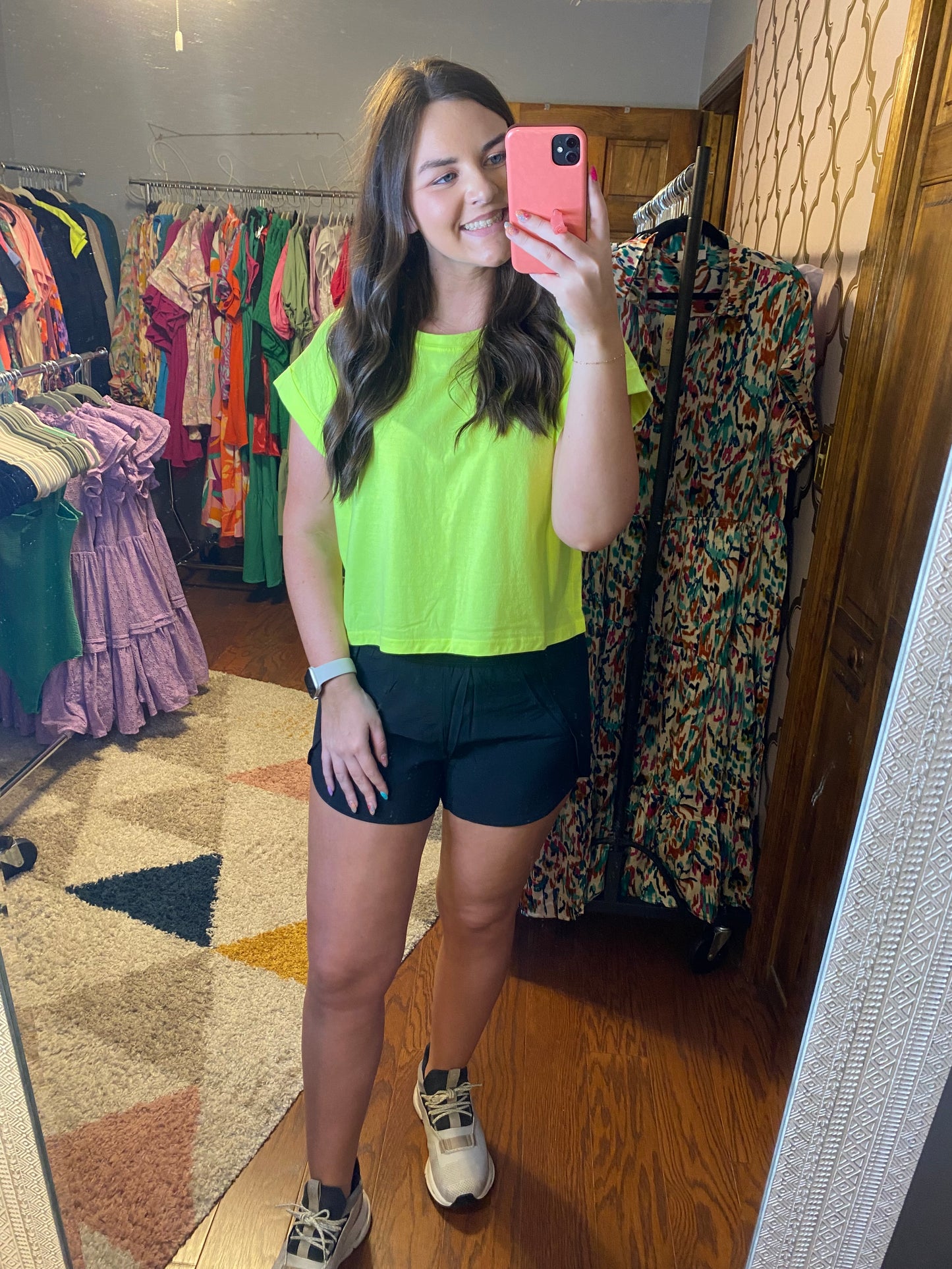 High Waisted Athletic Short - Black