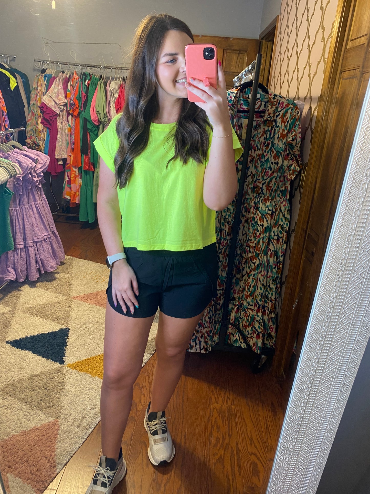 High Waisted Athletic Short - Black