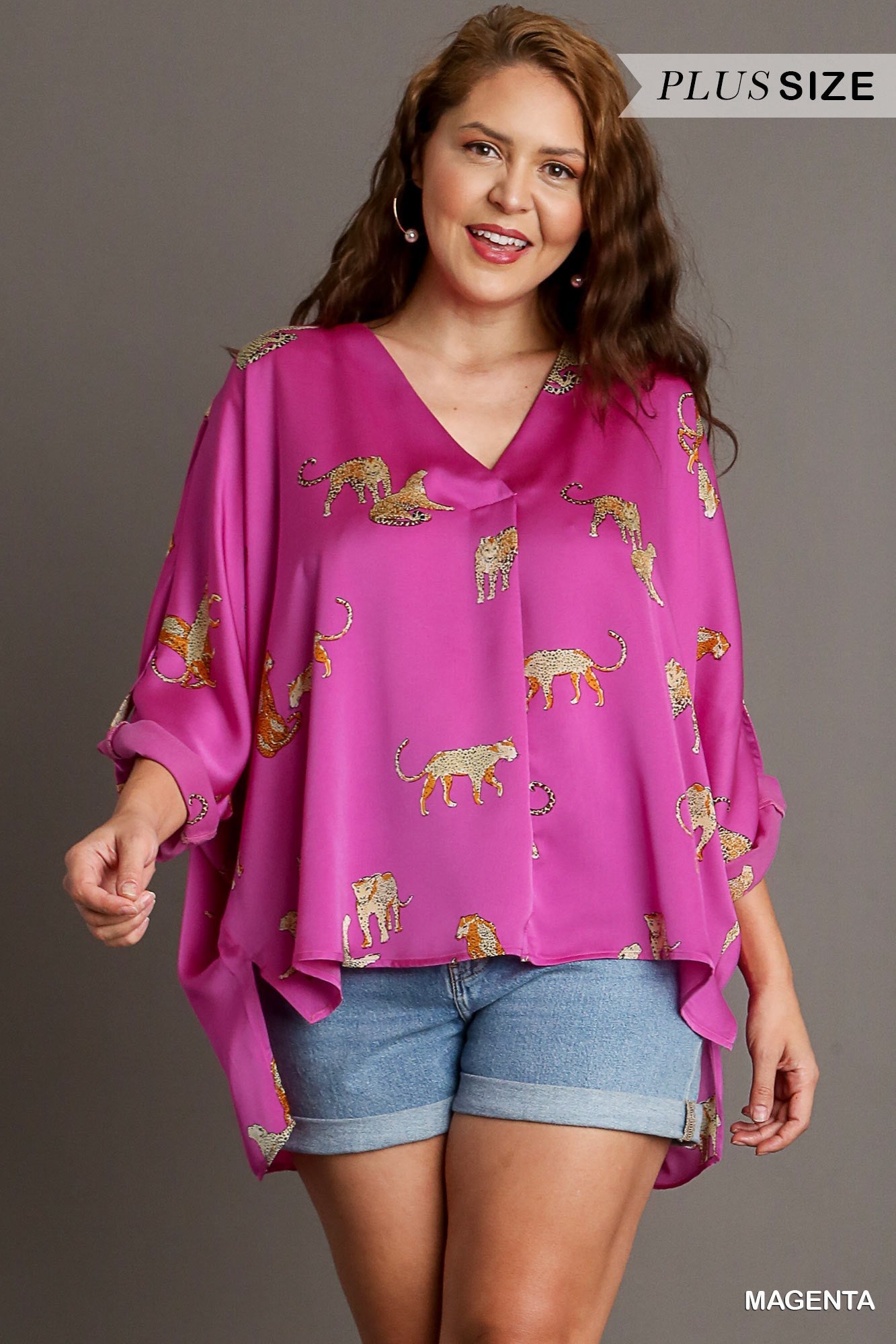 Hot Pink Cheetah Top