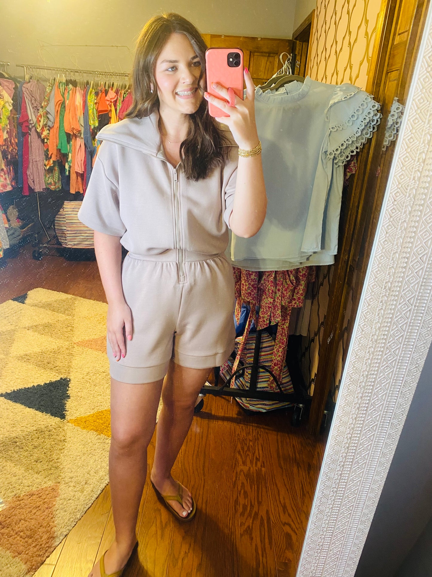 Casual Everyday Romper - Mocha