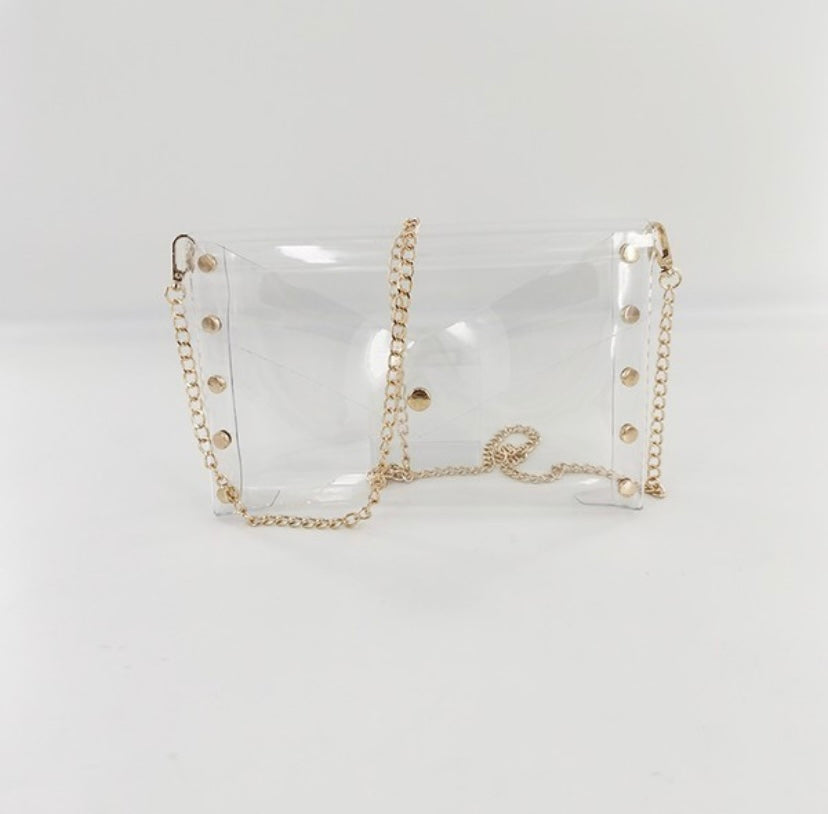 Studded Clear Bag