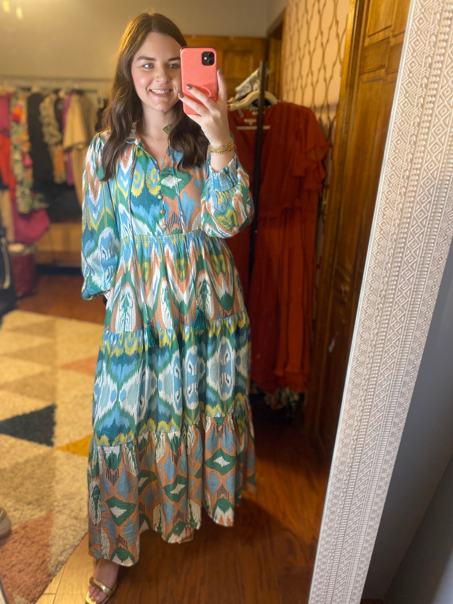 Geometric Maxi Dress