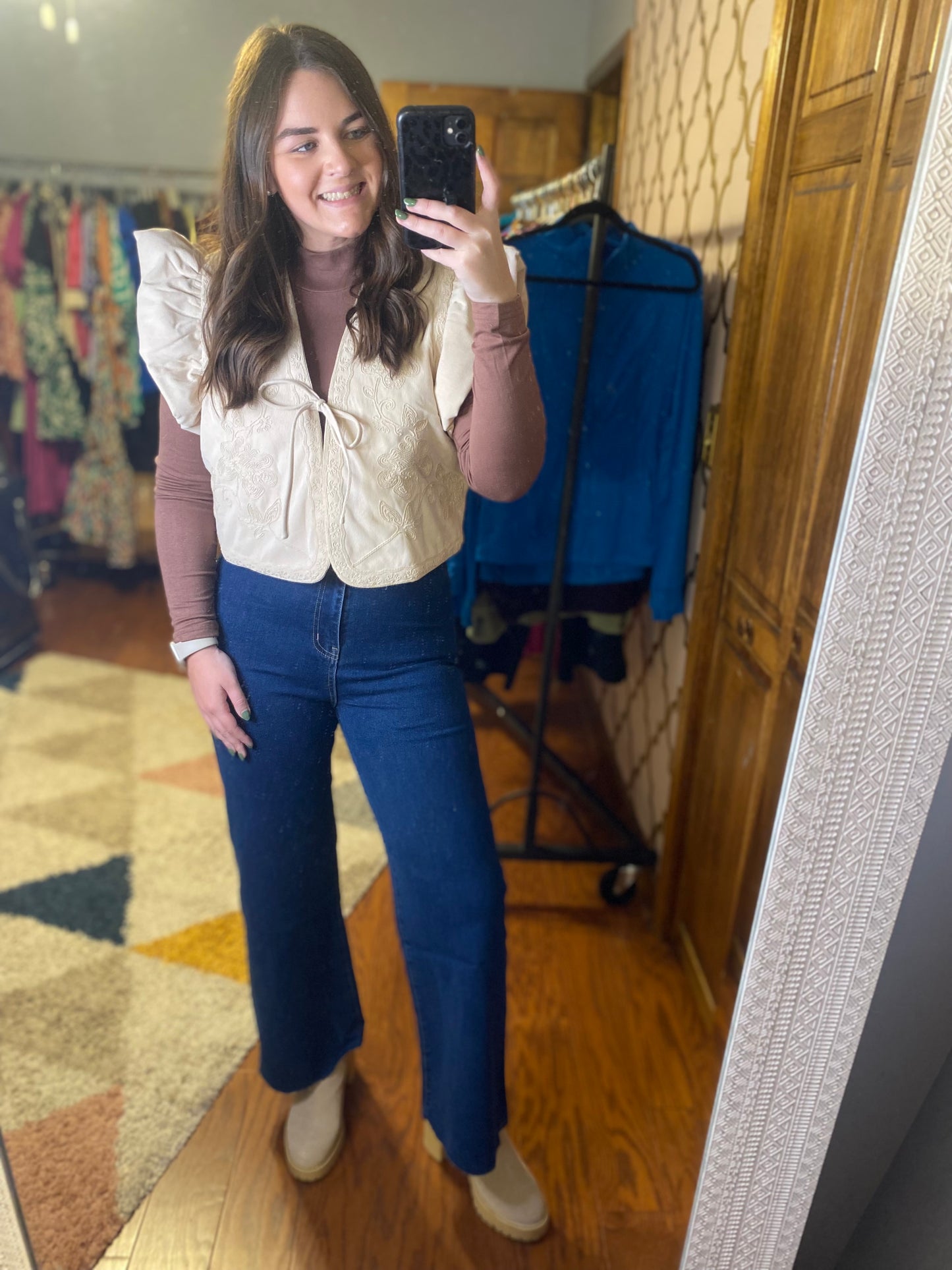 High Waisted Dark Denim