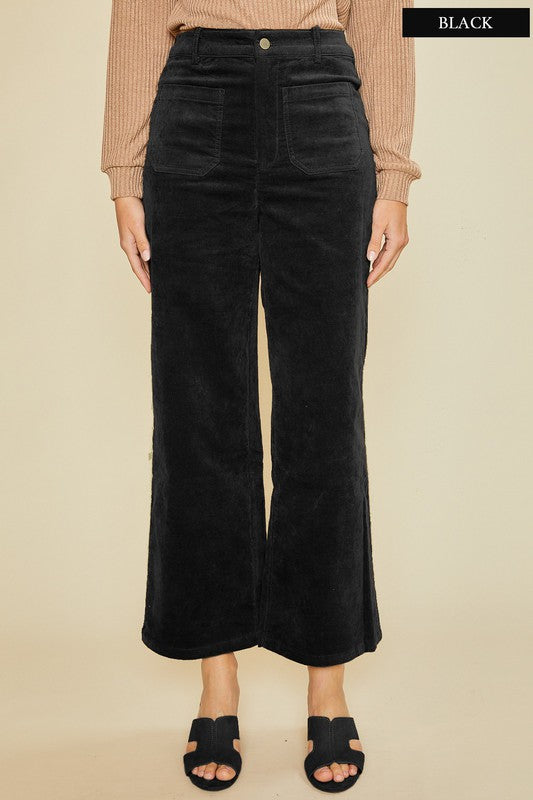 Corduroy Patch Pocket Jeans