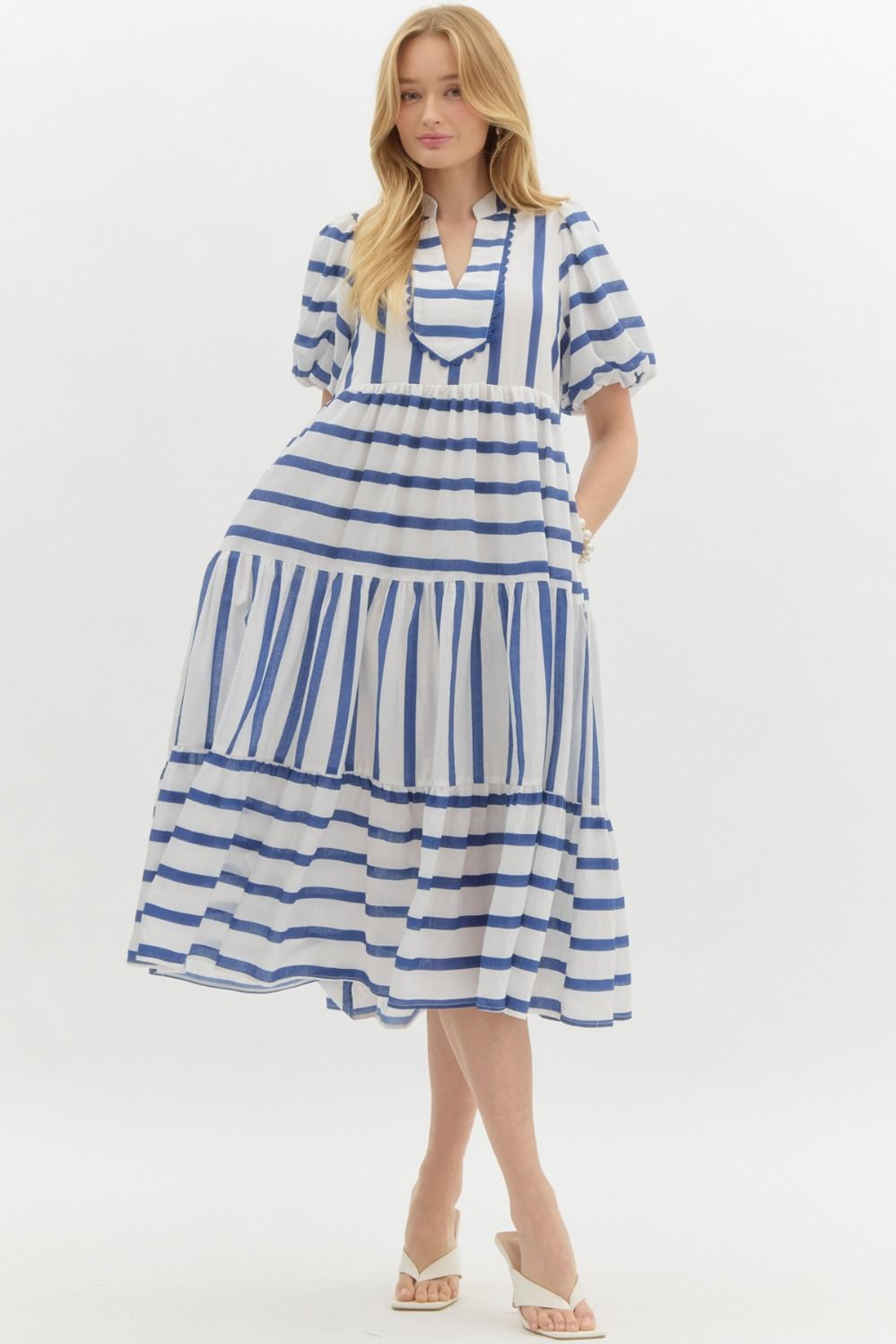 Lexi Midi Dress - Navy Plus Size