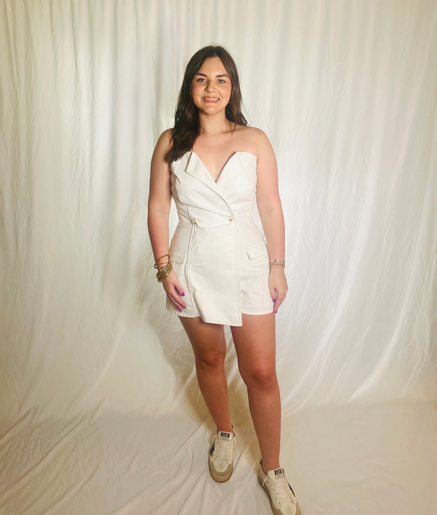Erin Denim Romper