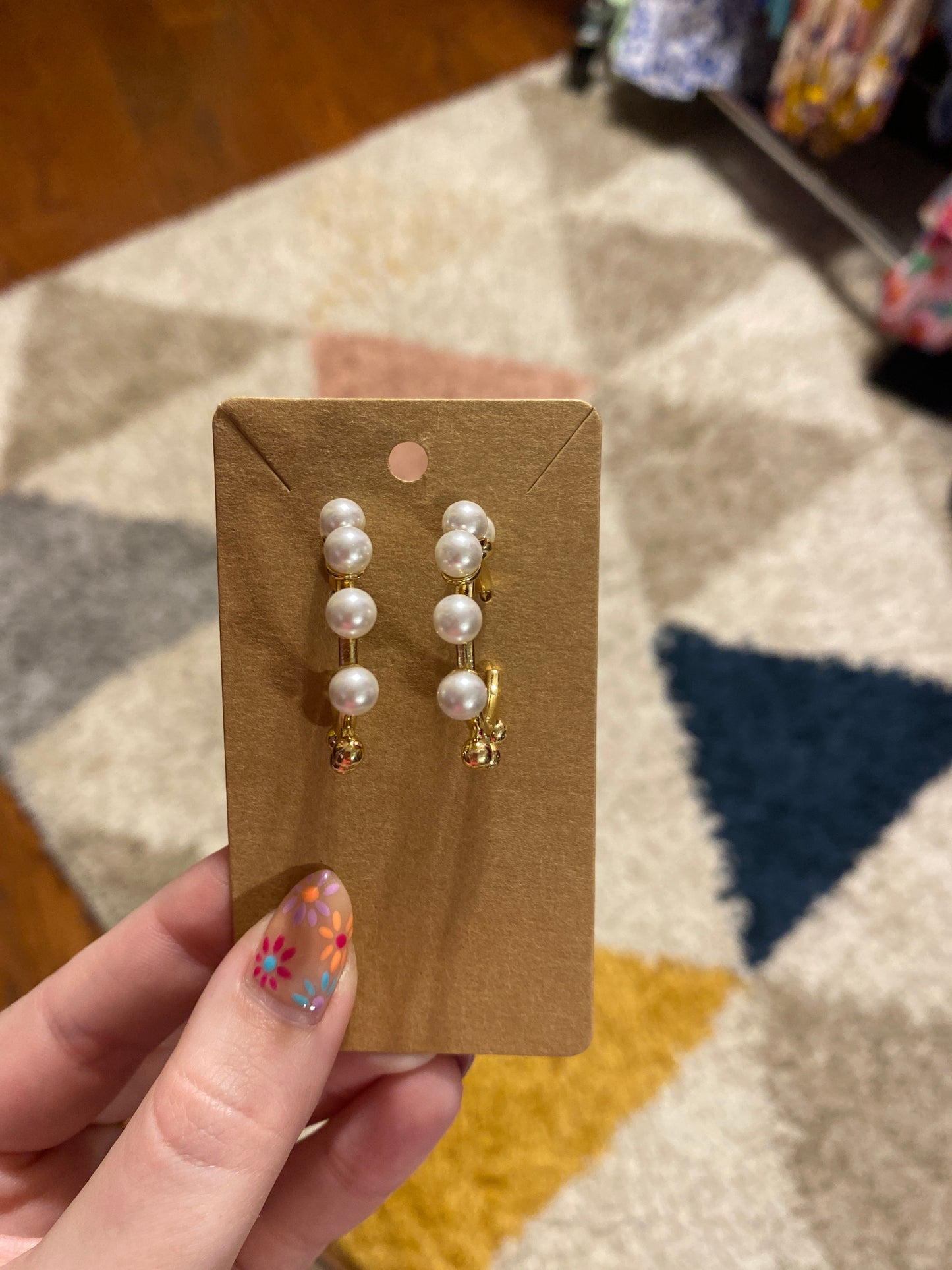 Pearl Hoop Earring