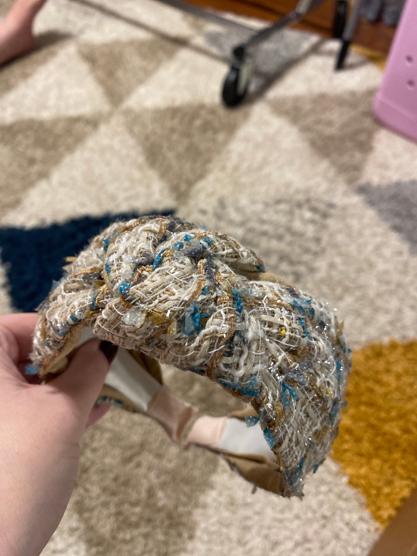 Knotted Tweed Headband