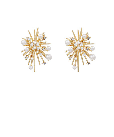 Gold Burst Earrings