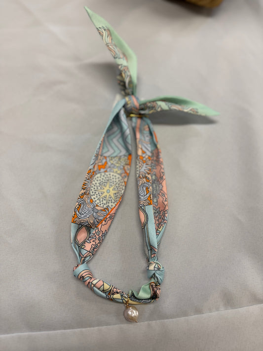 Sea Pearl Scarf Necklace