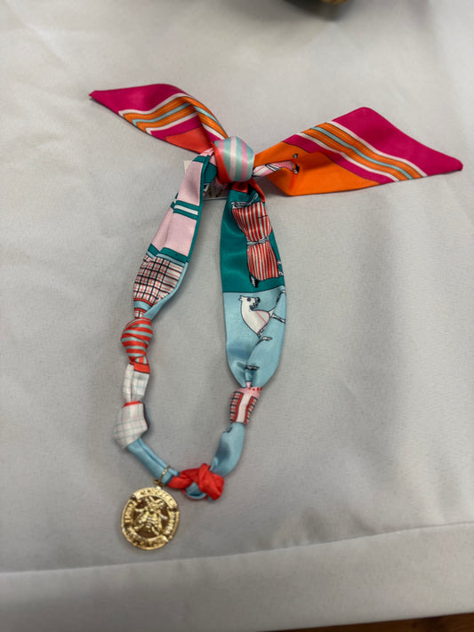 Colorful Bee Scarf Necklace