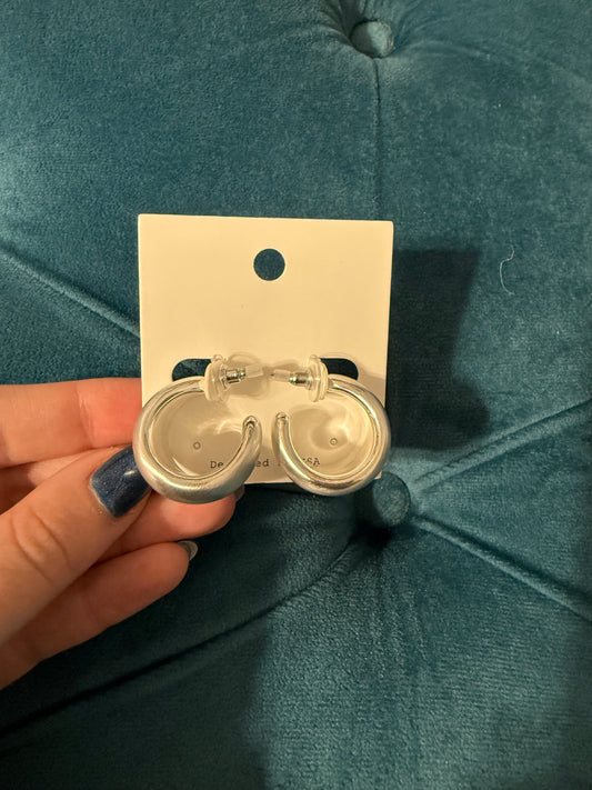 Gradual Wide Silver Hoops
