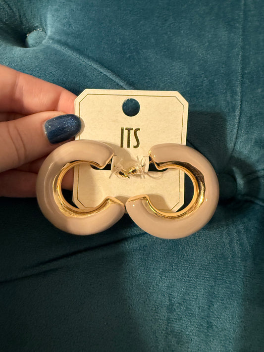 Taupe Chunky Hoops
