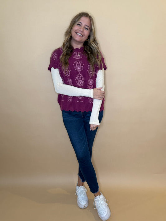 Cream Basic Top