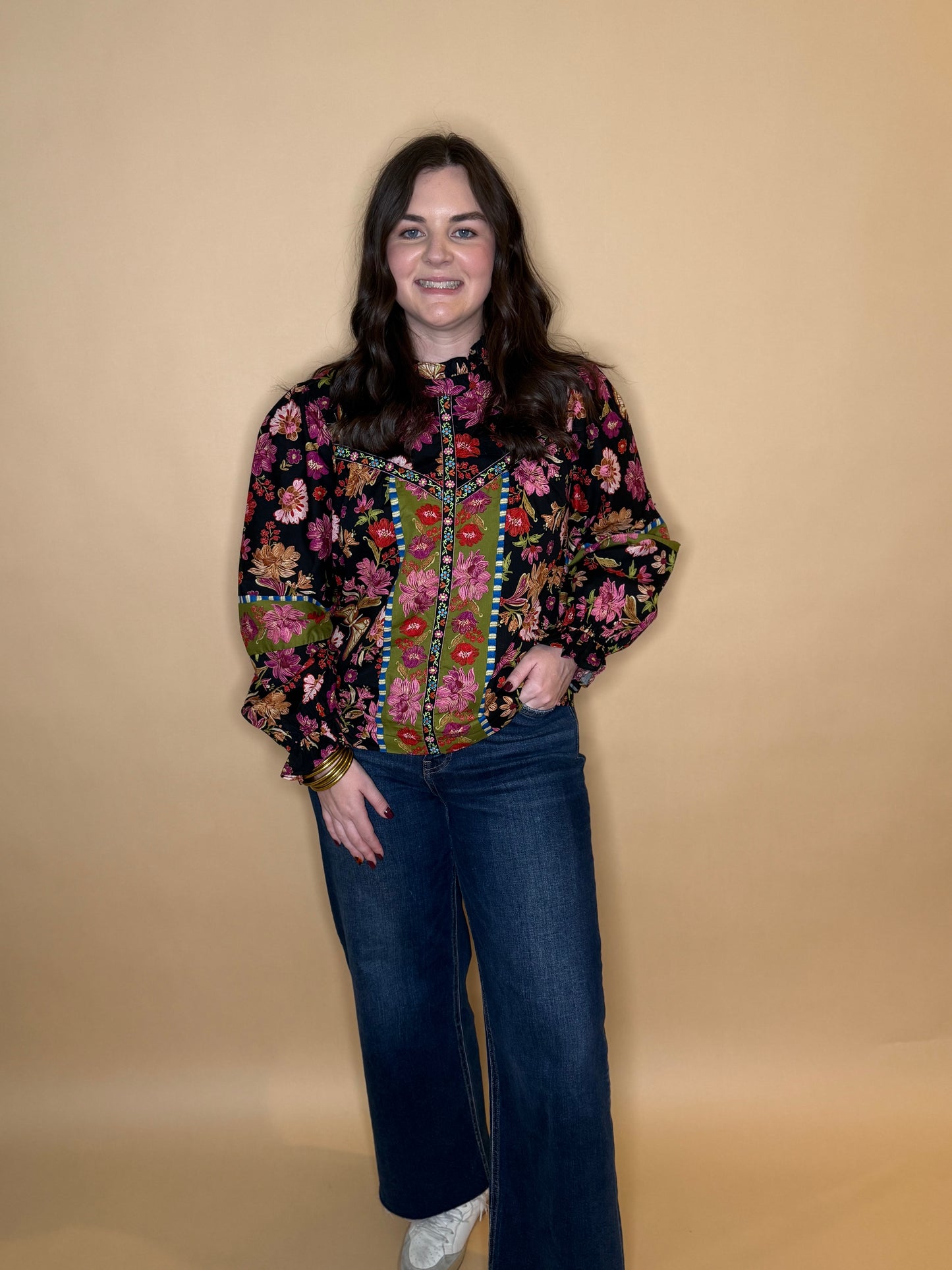 Heather Floral Top