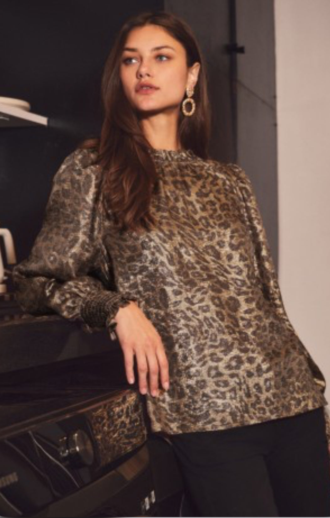 Cheetah Print Top - Plus Size