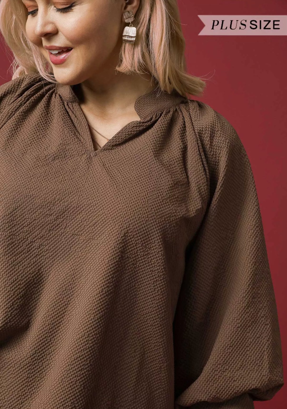 Susan Scallop Top - Plus Size