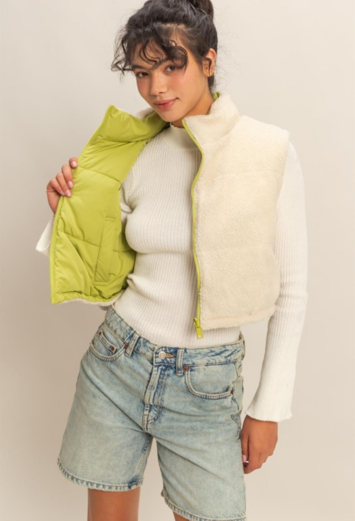 Lime Reversible Vest