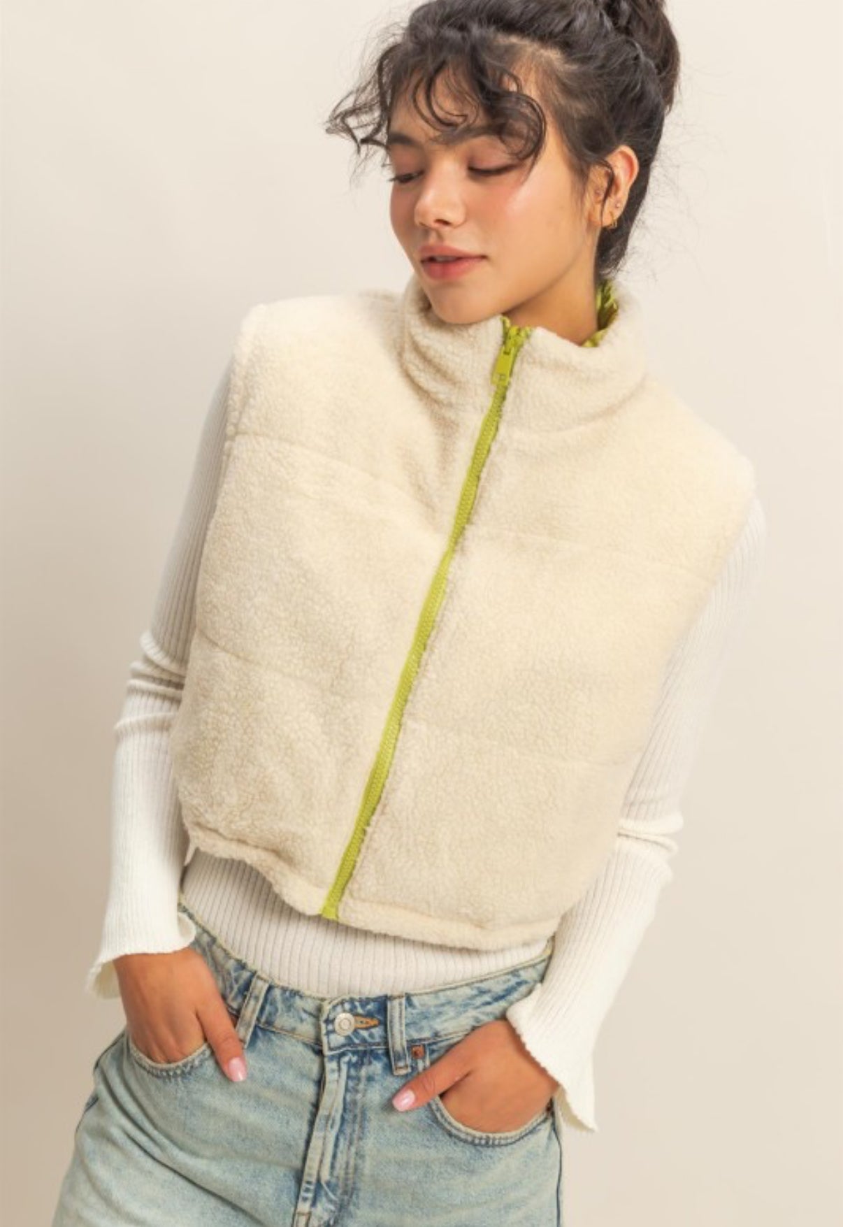 Lime Reversible Vest