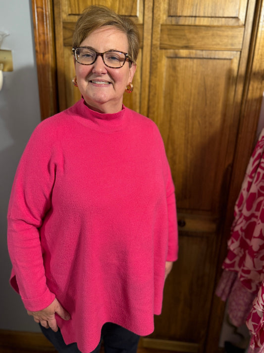 Lillian Mock Neck Sweater - Plus