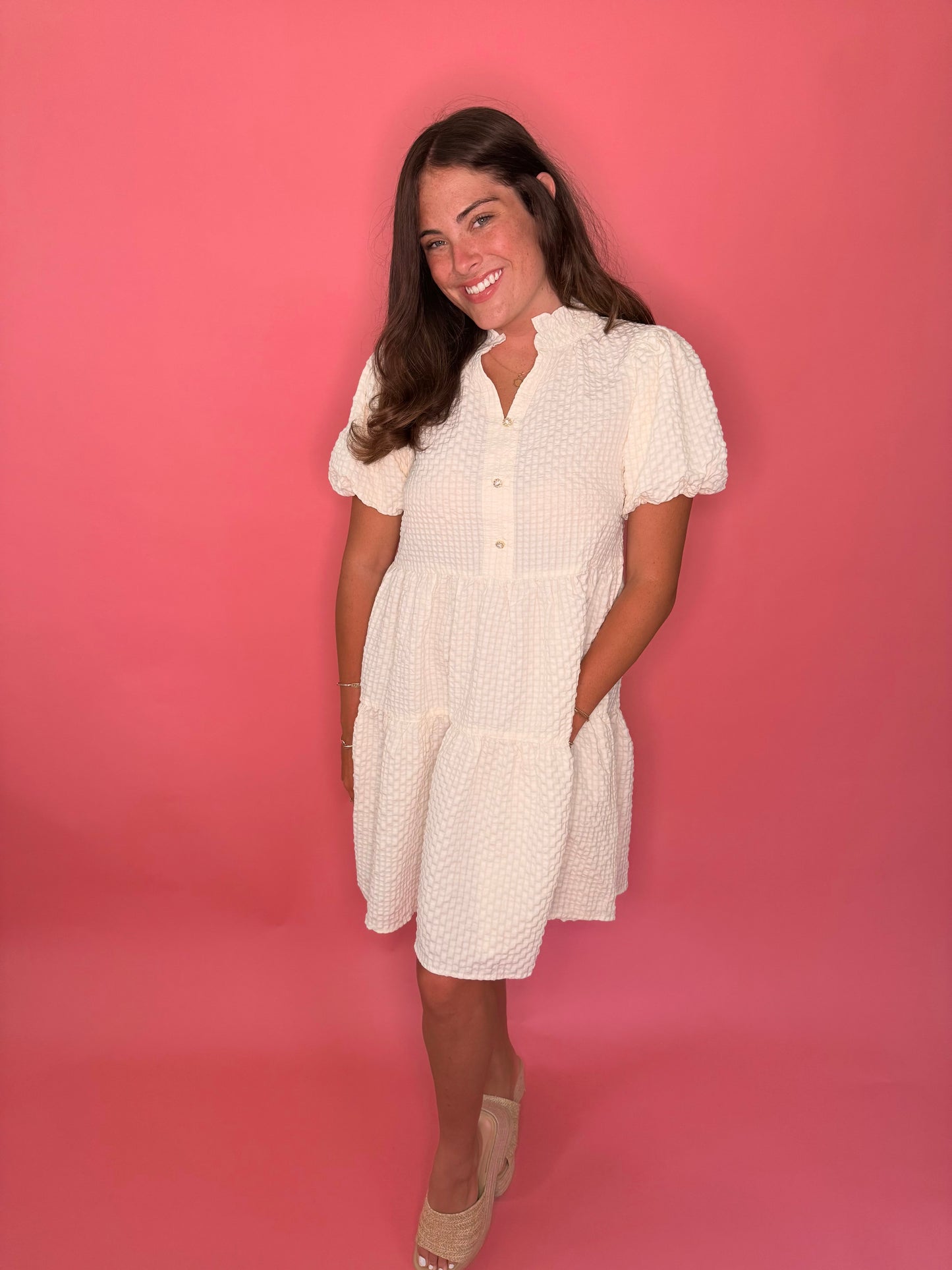 Cameron Dress - White