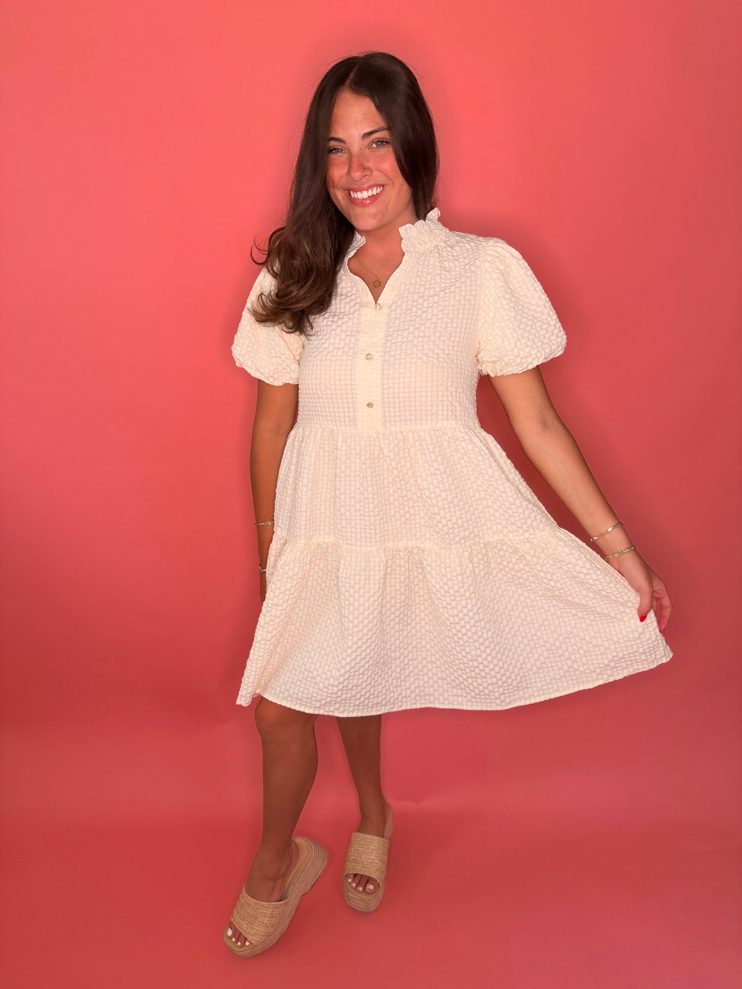 Cameron Dress - White
