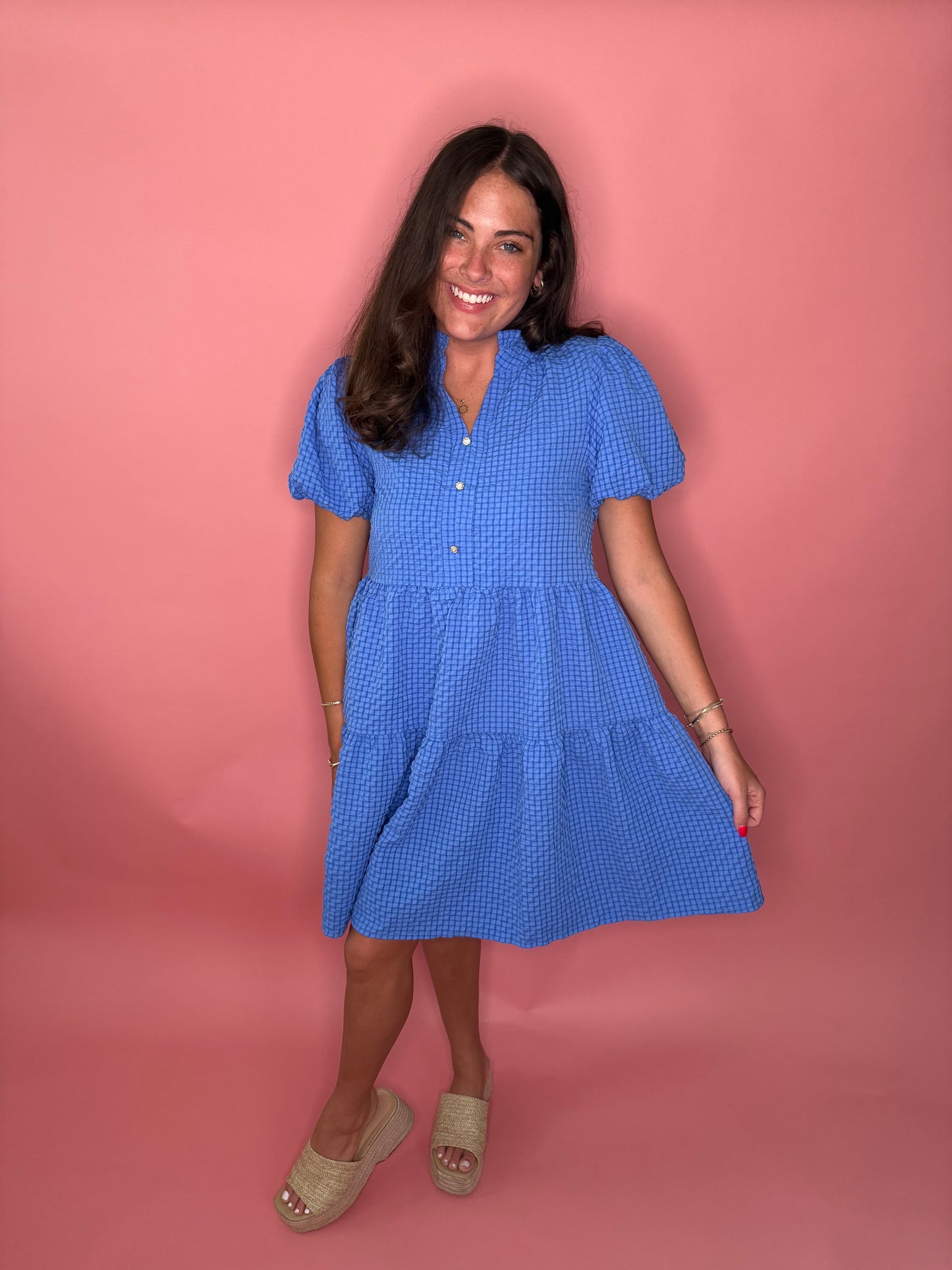 Cameron Dress - Blue