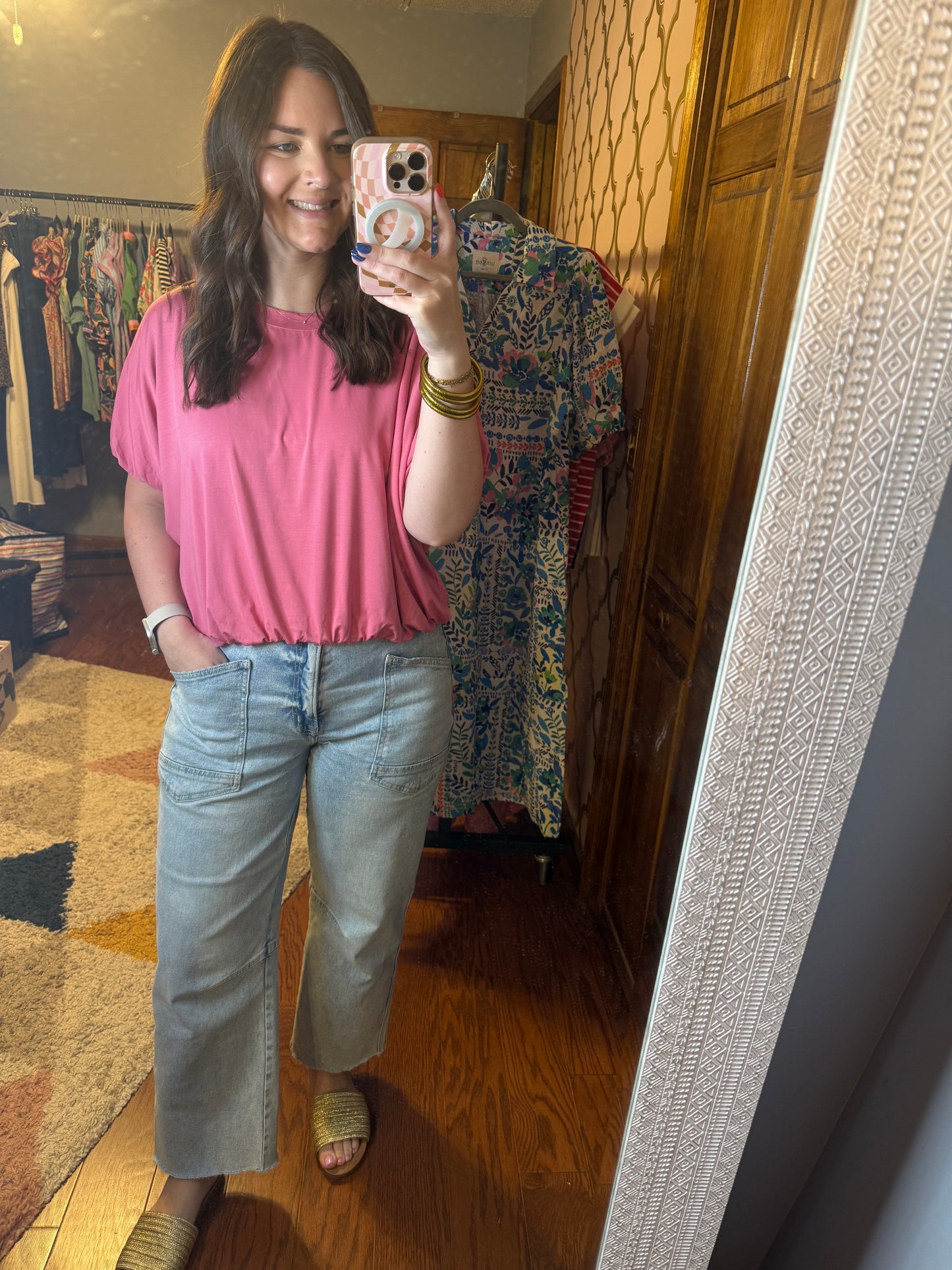 Rose Bubble Top