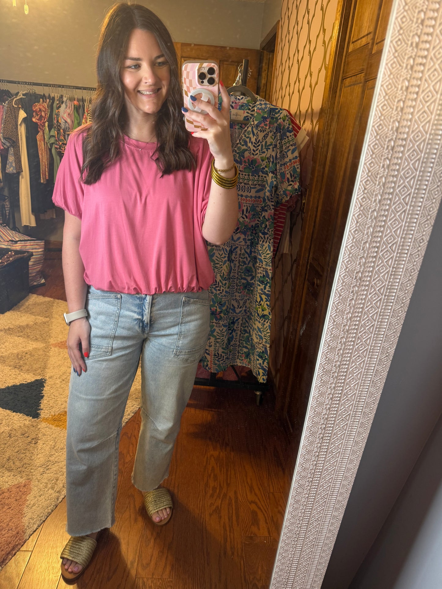 Rose Bubble Top