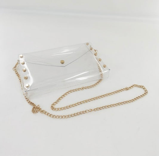 Studded Clear Bag
