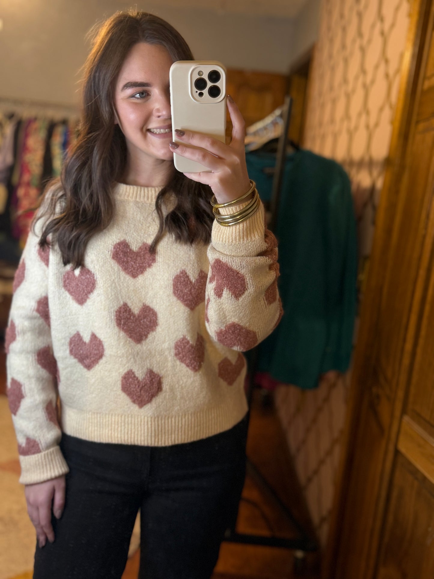 Christy Heart Sweater