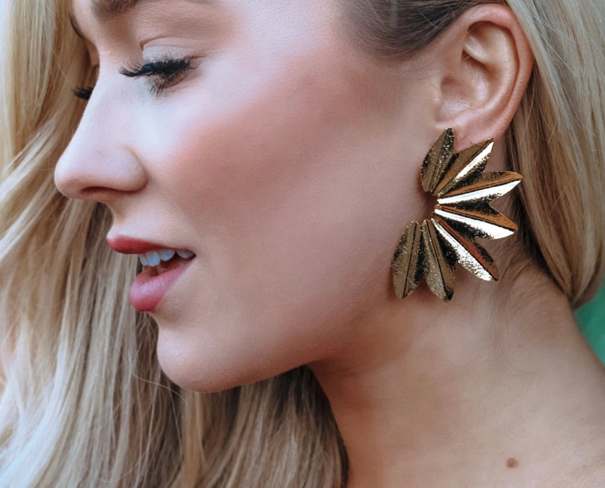 Gold Leaf Earrings