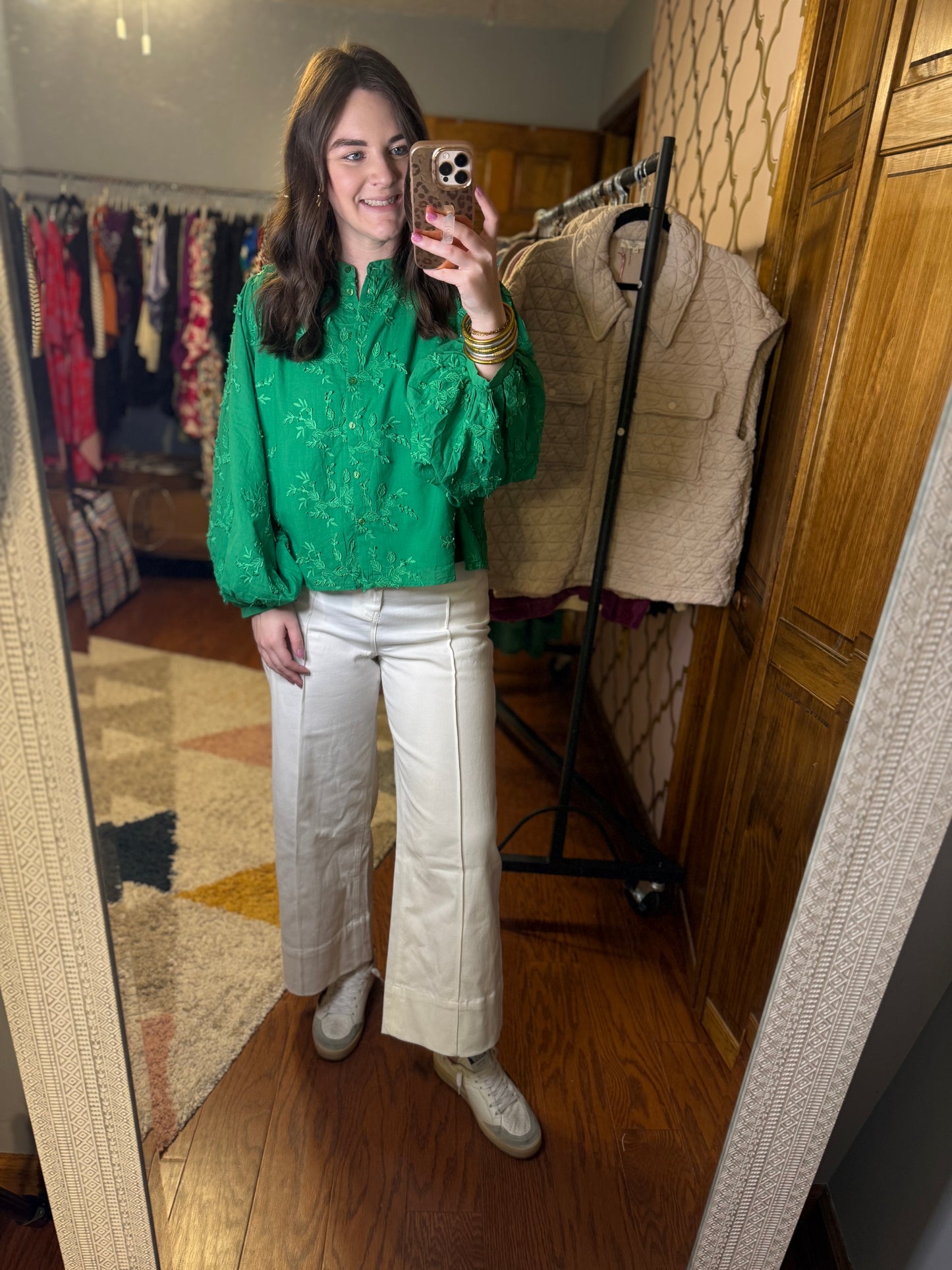 White Wide Leg Denim