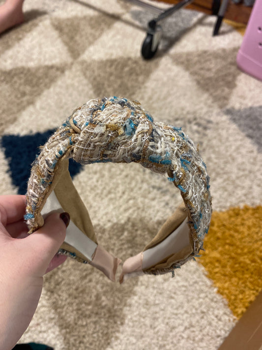 Knotted Tweed Headband