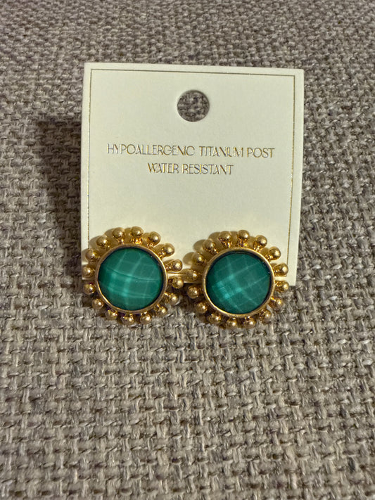 Dotted Earring - Green