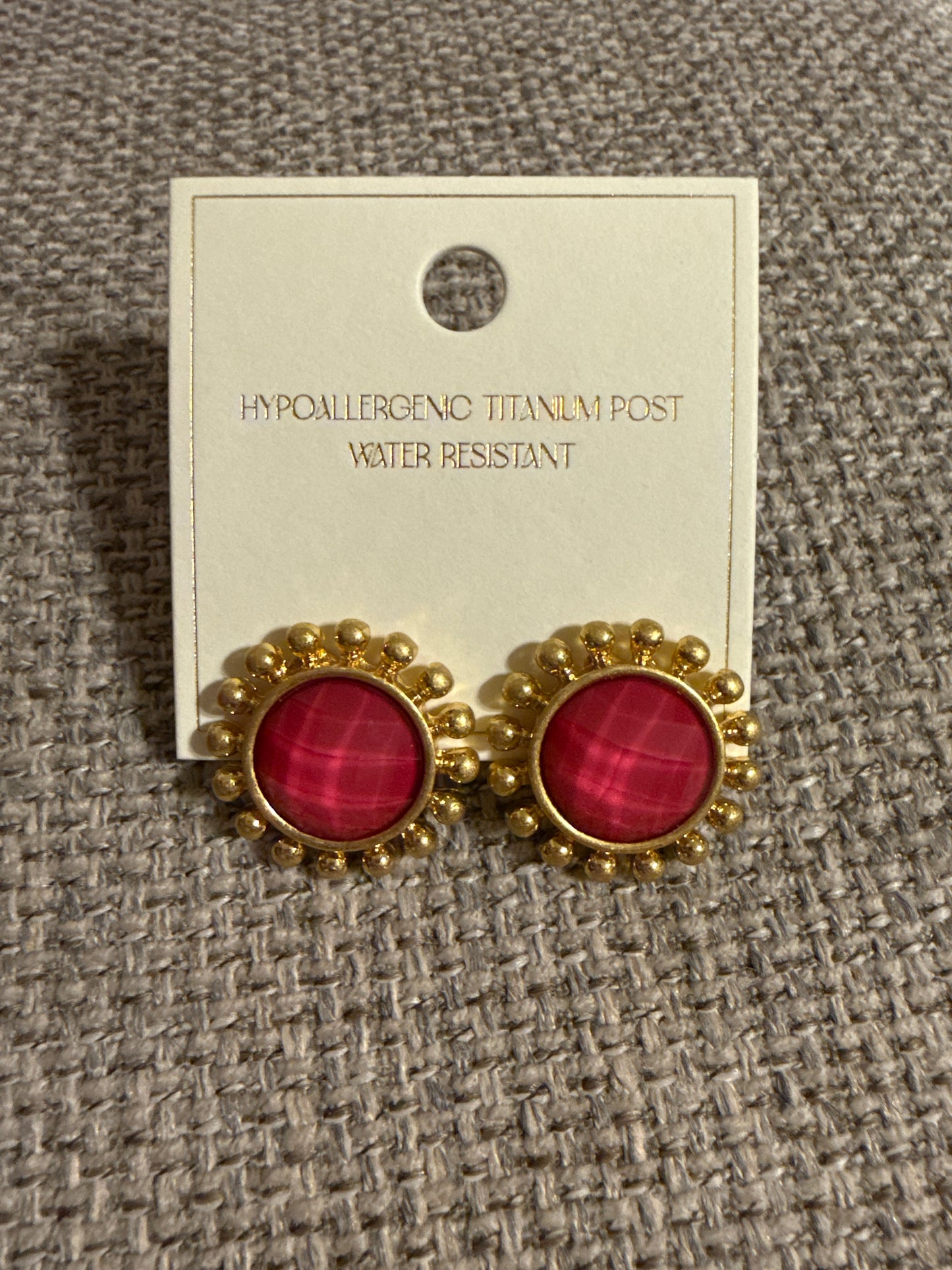 Dotted Earrings - Pink