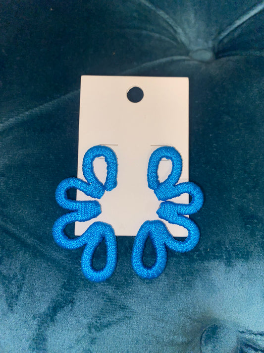 The Janie Earrings - Bright Blue