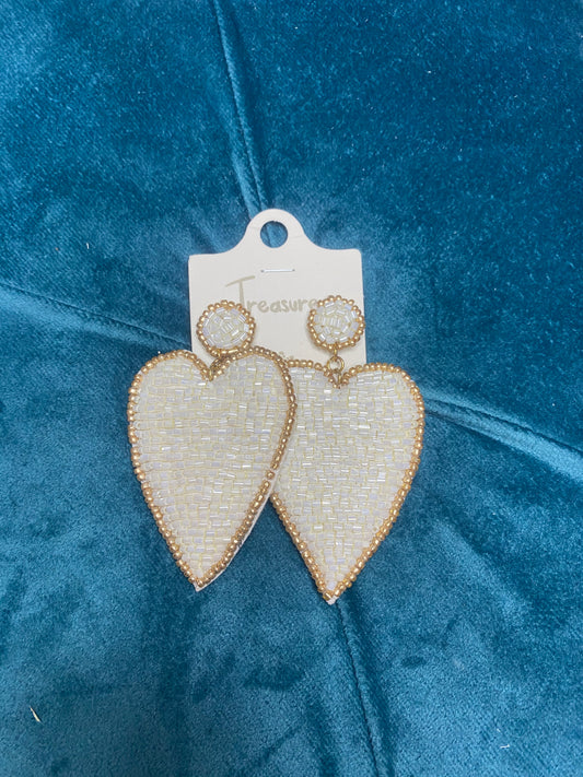 All The Love Earrings - White